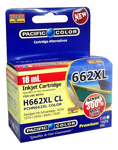 Cartridge Hp662xl Color 18ml Para Hp Deskjet 3545m