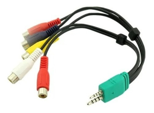 Cable Plug De 2.5mm Y 3.5mm A 5 Rca