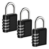 3pcs Candados De Combinacion 4 Digitos Mini Locker