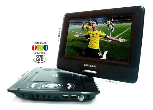 Televisor Con Tdt Dvd Portátil 10 Pulgadas Usb Fm Juegos +ob