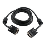 Cable De Video Vga 5 Metros Pc Monitor Doble Filtro Notebook