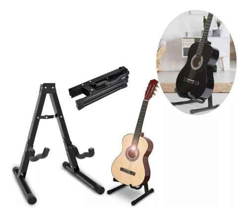 Soporte Plegable Portatil Guitarras Acustica Electrica Metal