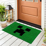 Tapete Capacho Creeper Minecraft Geek Casa Ap Porta 13mm