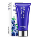 Crema Limpiador Facial Bioaqua Blueberry Hidratante Aclara Tipo De Piel Todo Tipo De Piel