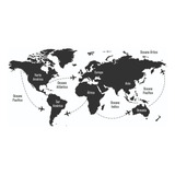 Vinilo Decorativo Adhesivo Mapa Mundi Mapa Del Mundo