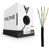 Voltive Cat5e Para Exteriores (cmx), 500 Pies, Negro - Resis