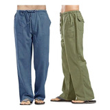 Pantalones Para Hombre Pantalones Cargo Anchos De Algodón Tr