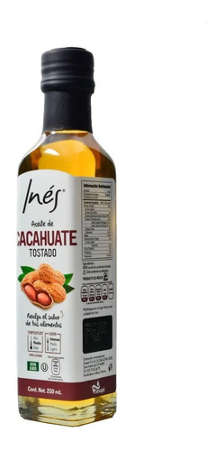 Aceite De Cacahuate Tostado 250ml Inés