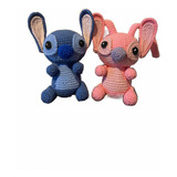 Muñecos Amigurumi De Ángela Y Stich 17 Cm Aprox