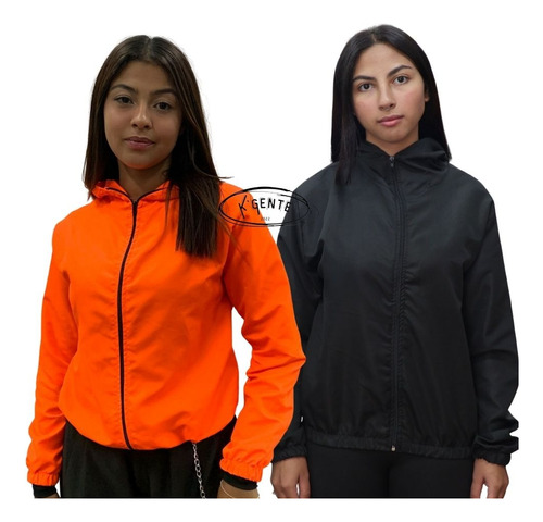 2 Blusa De Frio Corta Vento Feminina  Agasalho Jaqueta Neon 