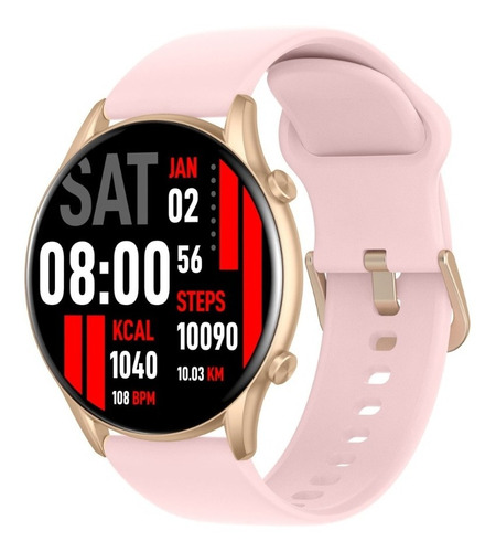 Reloj Inteligente Kieslect Kr Rosa 1.32 Smartwatch Llamadas