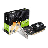 Placa De Video Nvidia Msi  Geforce 10 Series Gt 1030 Geforce Gt 1030 2g Lp Oc Oc Edition 2gb