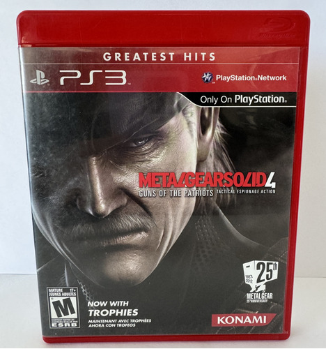 Metal Gear Solid 4 Guns Of The Patriots Ps3 Físico