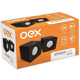 Caixa De Som Para Pc Oex Cube Sk102 Preto
