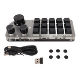 Teclado Usb Mini De 15 Teclas Con 3 Botones Tipo C Con Cable