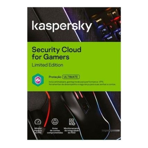 Kaspersky Antivírus Security Cloud For Gamers Limited Dig