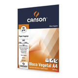 Bloco Canson Vegetal Liso A4 92,5g/m2  50 Folhas