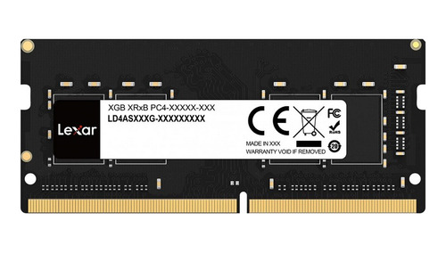 Memória Notebook Lexar 16gb Ddr4 3200mhz Ld4as016g-b3200gsst