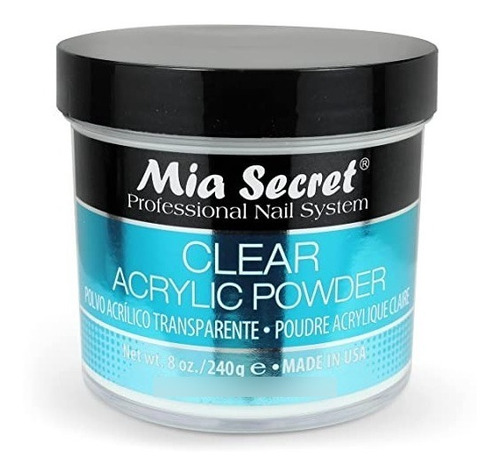 Mia Secret Polvo Acrilico Clear/transparente 240gr Esculpida