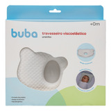 Travesseiro Para Bebê Anatômico Urso Branco 16149 Buba