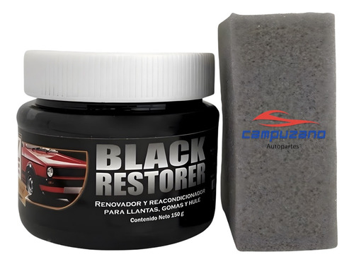 Kit Restaurador De Plasticos Negros Fascias Molduras Gomas Color Negro