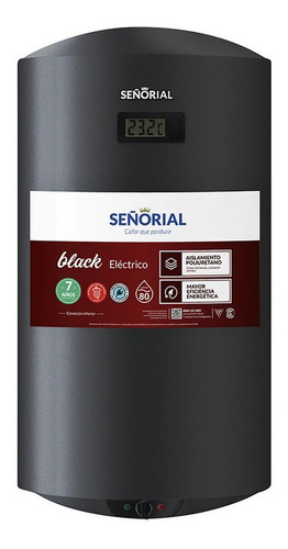 Termotanque Señorial 80 Electrico Black 2.0