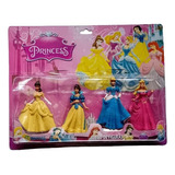 Set Muñecas Princesas Blister X 4 Unidades