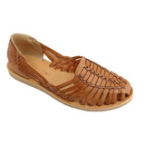 Zapatos Sandalias Huarache Artesanal Piel Color Nuez 127