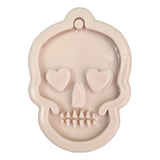 * Molde Silicon Calavera Ojos Corazon Fondant Resina Jabon