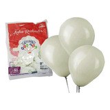 500 Bexiga Balão Liso Festa Grande N° 8 - Branco (10pct)