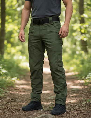 Pantalon Tactico  Aviador  Policia Militar Verde Olivo | Meses sin interés