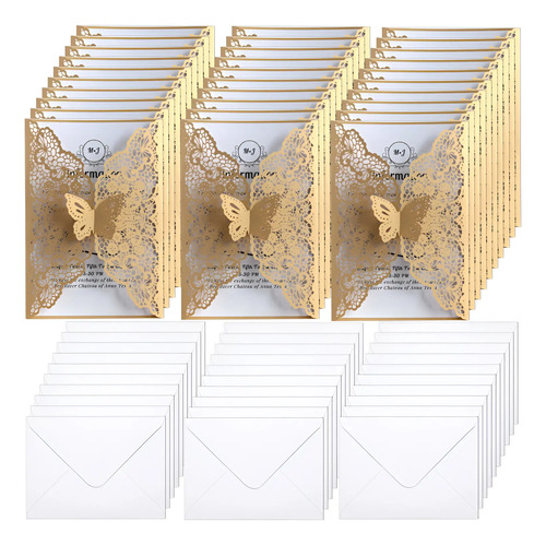 30pz Sobres De Papel Kraft Invitaciones Boda Media Carta