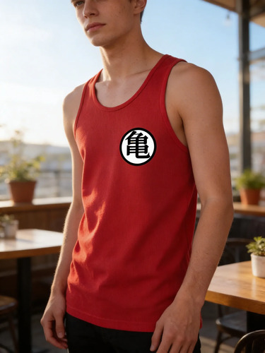 Playera Tanktop Dragon Ball Dgbz Kame House Frente Y Espalda