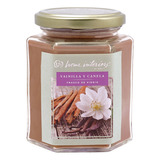 Vela Frasco De Vidrio Aroma A Vainilla/canela Home Interiors