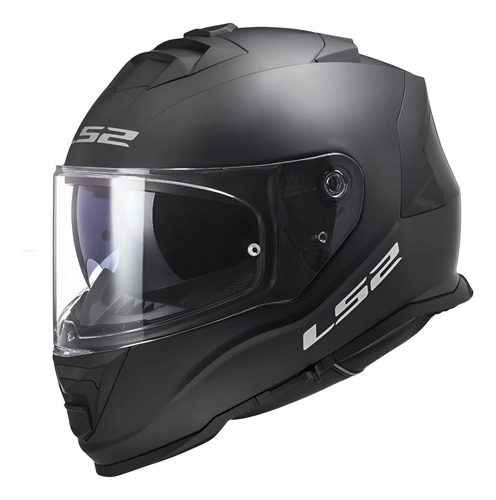 Casco Para Moto Ls2 Storm 2 Negro Mate Certificado + Pinlock | Meses sin interés