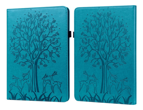 Funda Blue Tree & Deer Para Amazon Kindle Paperwhite 5 2021