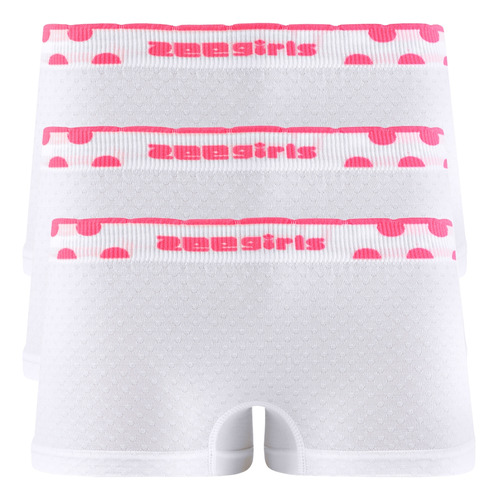 Kit 3 Calcinhas Infantil Menina Boxer Feminino Box