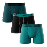 Top Pack 3 Boxer Medio Algodon Top