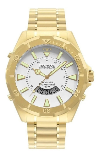 Relógio Masculino Dourado Skydiver Digiana Technos Wt205fl4b