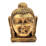 Estátua Cabeça Buda Hindu Resina Alta Qualidade Grande Yoga 