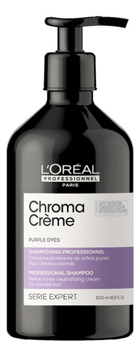 Loreal Shampoo Chroma Creme Matizador Morado Rubios 500ml