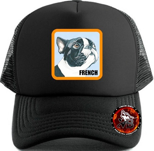 Gorra Bulldog Frances Animales Trucker(gorrasvienebien)