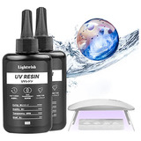 Kit De Resina Uv Luz, 200g De Kit De Resina Uv Transpar...