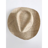 Sombrero De Fibra Natural Tipo Cowboy - Unisex