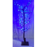 Árbol Navideño Con Luz Azul Y Morado