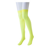 Medias Bucanera Neon Fluo Colores 68cm Cotillon Disfraz 