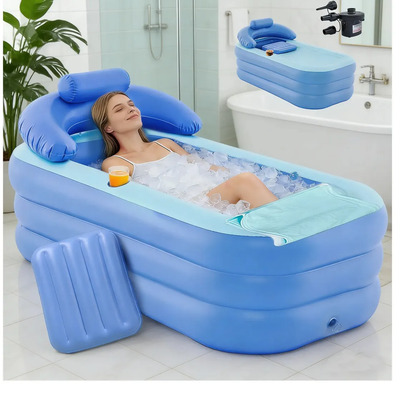 Bañeras Plegables Para Bebé Bañeras Inflable Para Adultos Con Respaldo 160CM LUABRDY Banera Inflable Para Adultos Con Bomba De Aire Electr Bañera Plegable | Meses sin interés