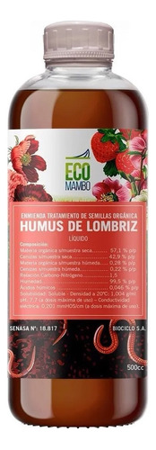 Ecomambo Humus De Lombriz Californiana Liquído 500ml