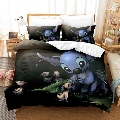 Juego De Ropa De Cama Doble Cartoon Lillo & Stitch