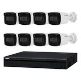 Kit Seguridad Dahua Dvr 4k 8 Ch + 8 Camaras 8mp